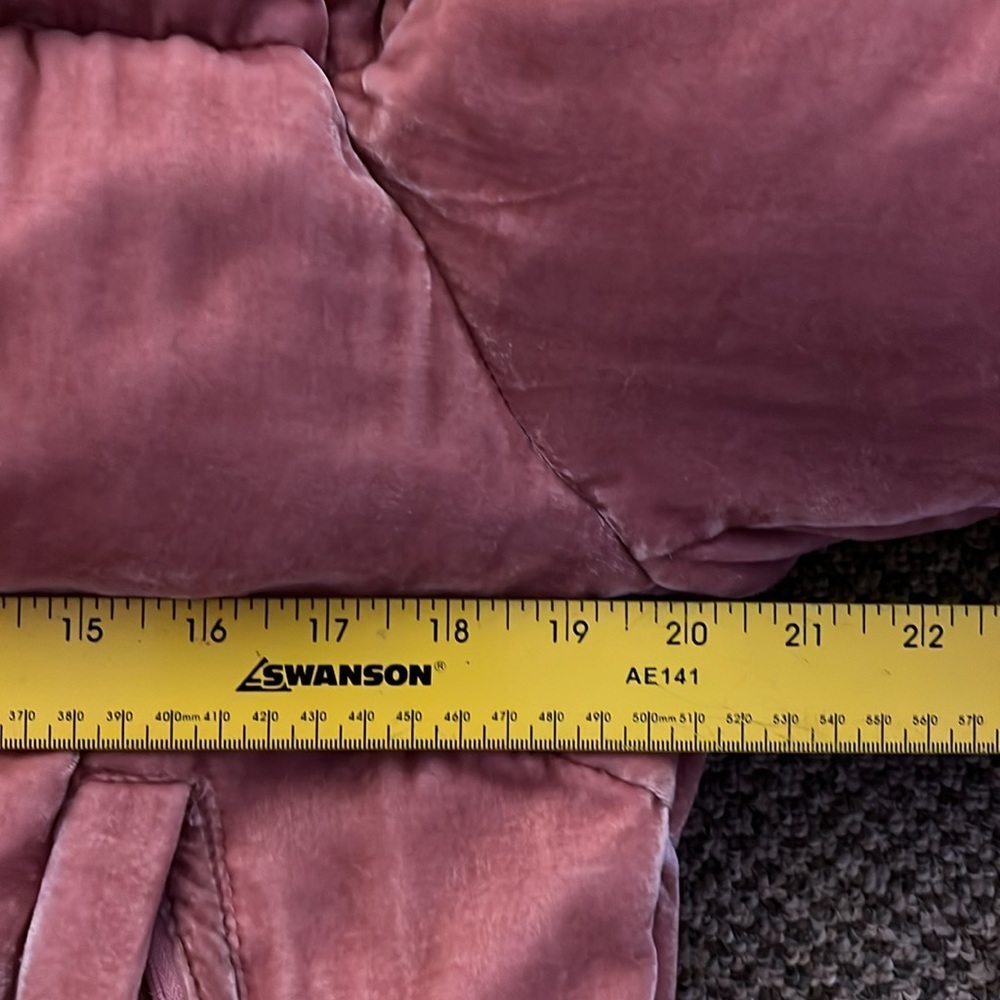 MONCLER Pink Velvet Down Cercis Jacket size 3 - Picture 14 of 14